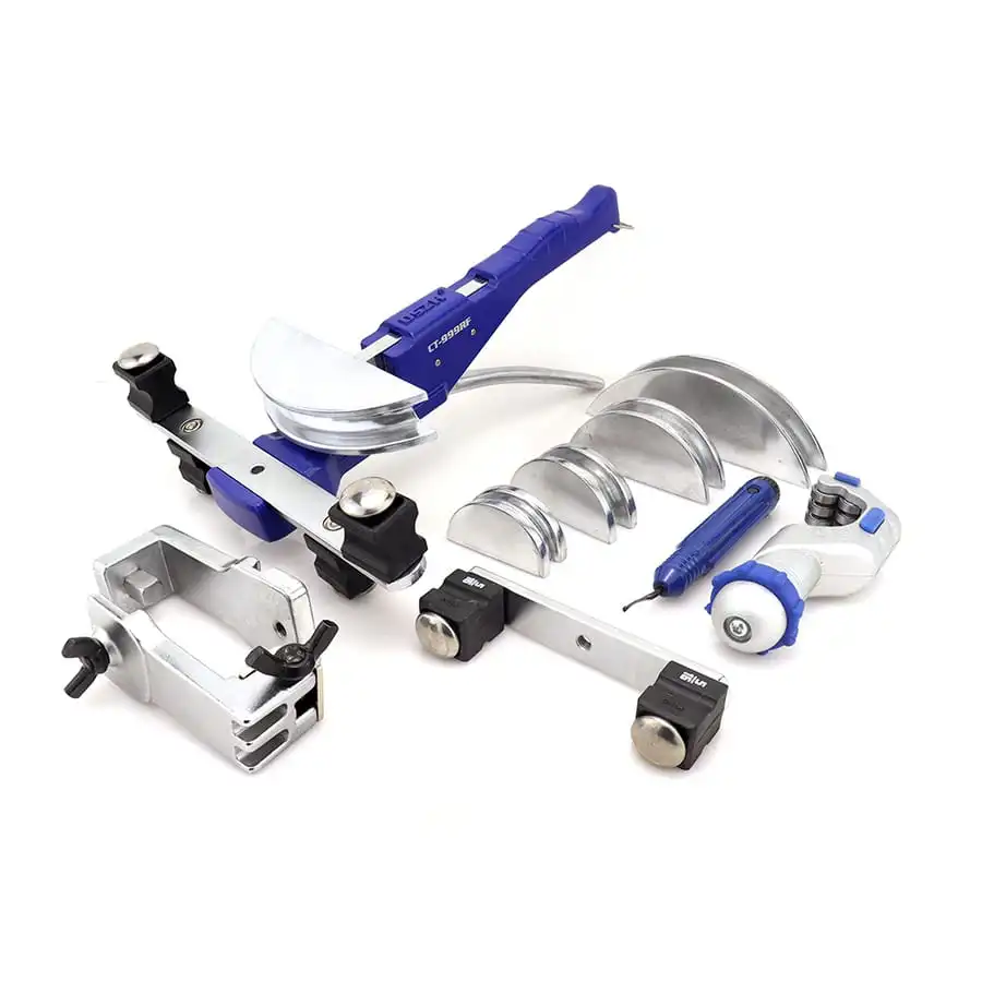 Трубогиб арбалетный с реверсом DSZH CT-999RF (алюминиевые колодки 1/4; 5/16; 3/8; 1/2; 5/8; 3/4; 7/8, в кейсе с труборезом и риммером)