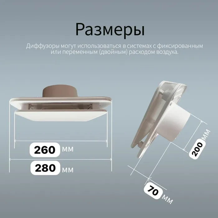 Диффузор Kernick ДПУ ф200 серии Design