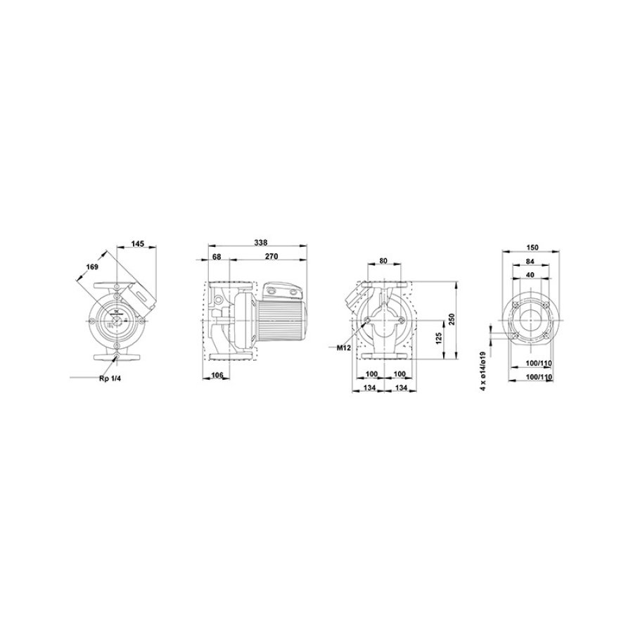 Насос Grundfos 96401977 UPS 40-180 F циркуляционный