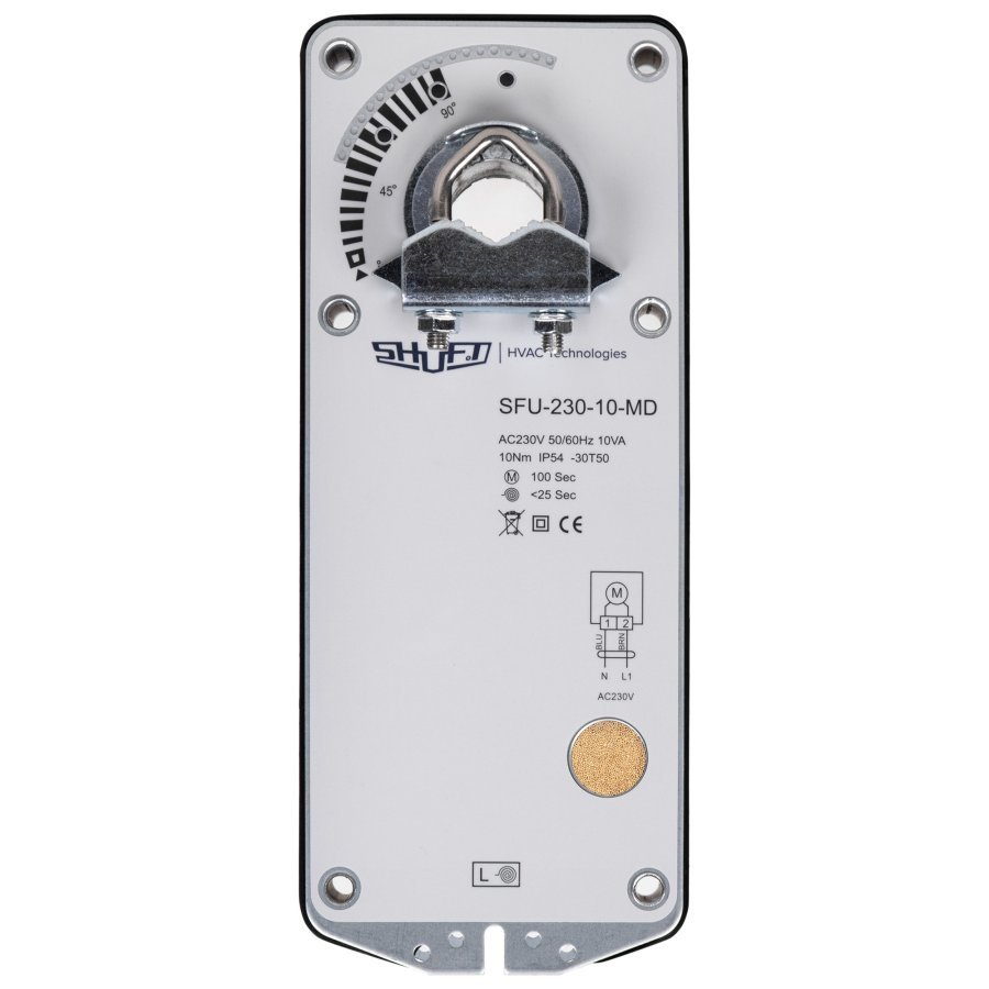 Электропривод Shuft SFU-230-10-MD с возвратной пружиной