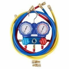 Манометрическая станция DSZH WK-C6002S (R22/134/404/410; 2-х вентильная; шланги 150 см, + 2 адаптера AD89)