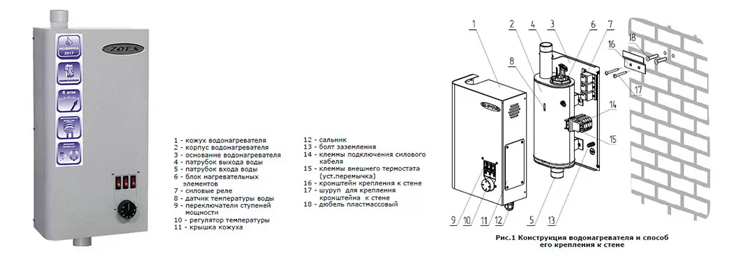 Электрический котел Zota Balance 9