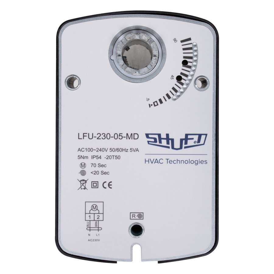 Электропривод Shuft LFU-230-05-MD с возвратной пружиной