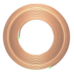 Труба медная 3/8 Sharq tubes (9,52 x 0,65мм, бухта 15м), ASTM B68