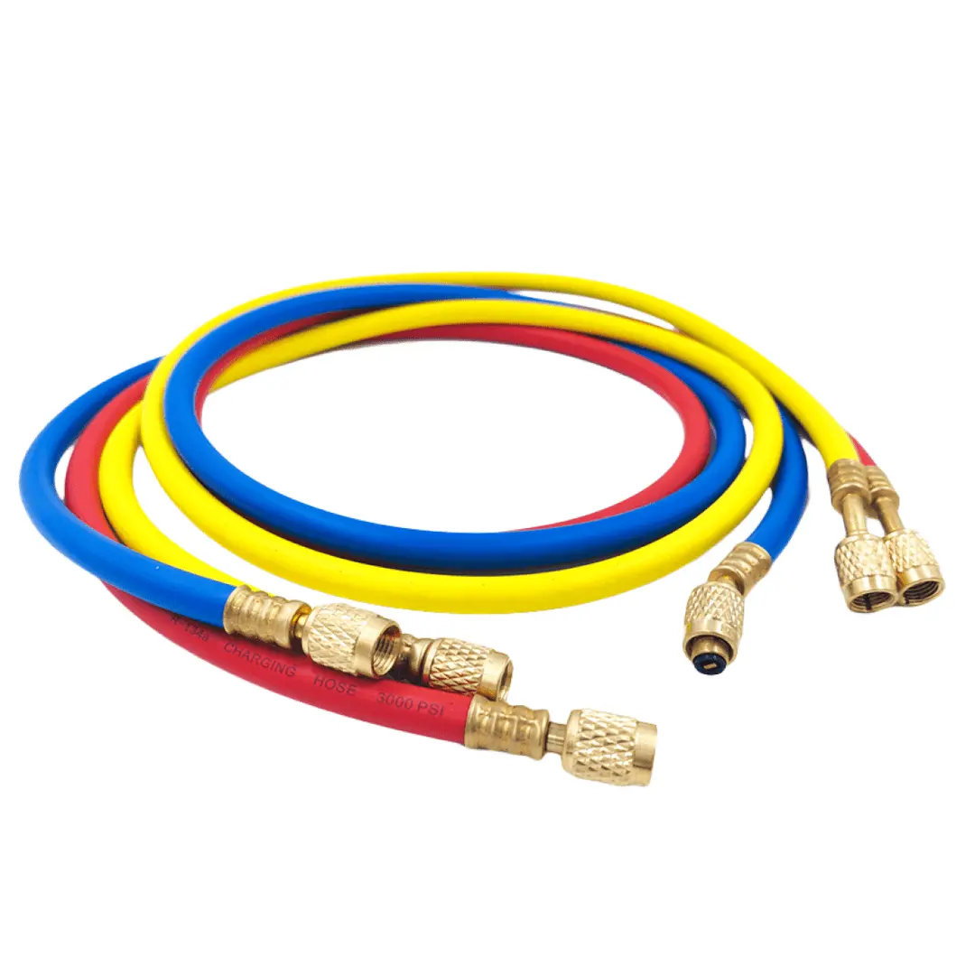 Шланг заправочный DSZH - 360-RYB - 1.5м, 1/4 SAE, до 34 Bar