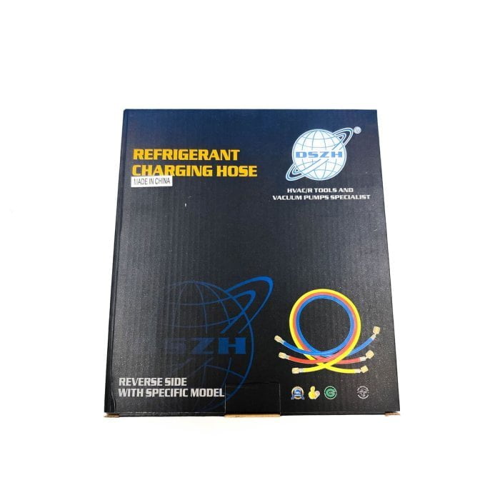Заправочные шланги с вентилем DSZH CT-360-RYB-HV-R32/410A 1.5м, 1/4-5/16 SAE, до 55 Bar