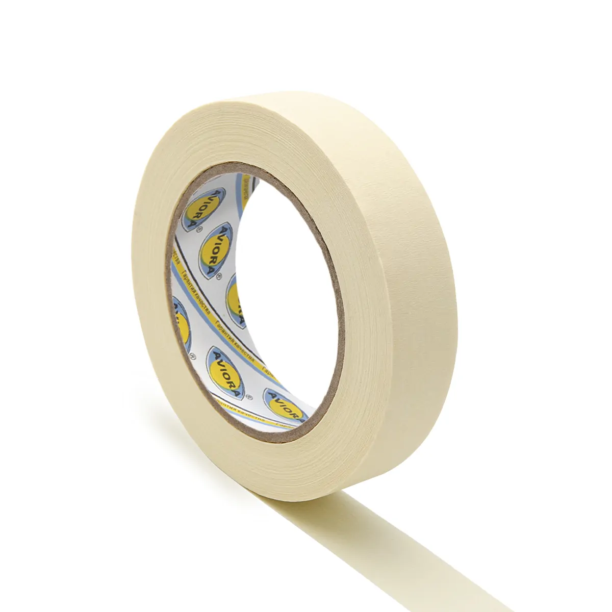 Лента креппированная малярная бумажная клейкая, 19мм х 50м, AVIORA
