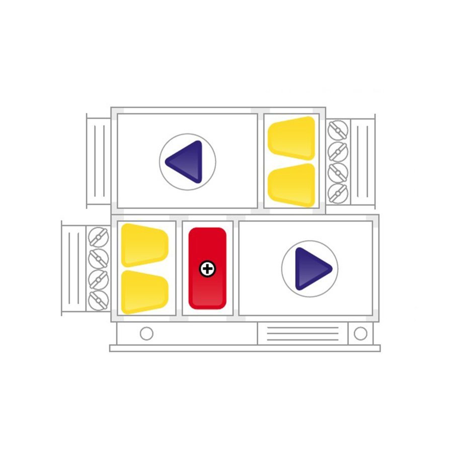 Шкаф управления Dantex APS-CHWOOOF(X)F(X) для приточно-вытяжной установки