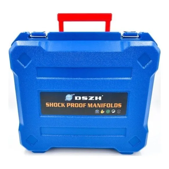 Манометрическая станция DSZH WK-P3603S (R22/134/404/410; 2-х вентильная; шланги 90см, упак. кейс)