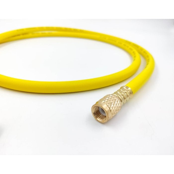 Шланг заправочный с вентилем DSZH CT-360-RYB-HV 1.5м, 1/4 SAE, до 55 Bar