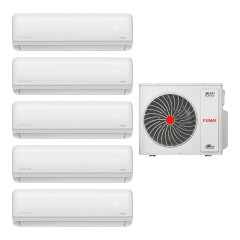 Мульти сплит-система Funai RAM-I-5KG120HP.01/U/RAM-I-DA35HP.W01/S*5шт