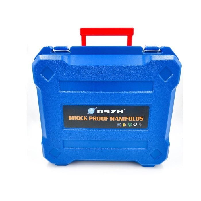 Манометрическая станция DSZH WK-P3603S (R22/134/404/410; 2-х вентильная; шланги 90см, упак. кейс)