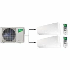 Мульти сплит система Ballu BA2OI-FM-14HN8/BSUI-FM-07HN8/BSUI-FM-09HN8/EU на 2 комнаты