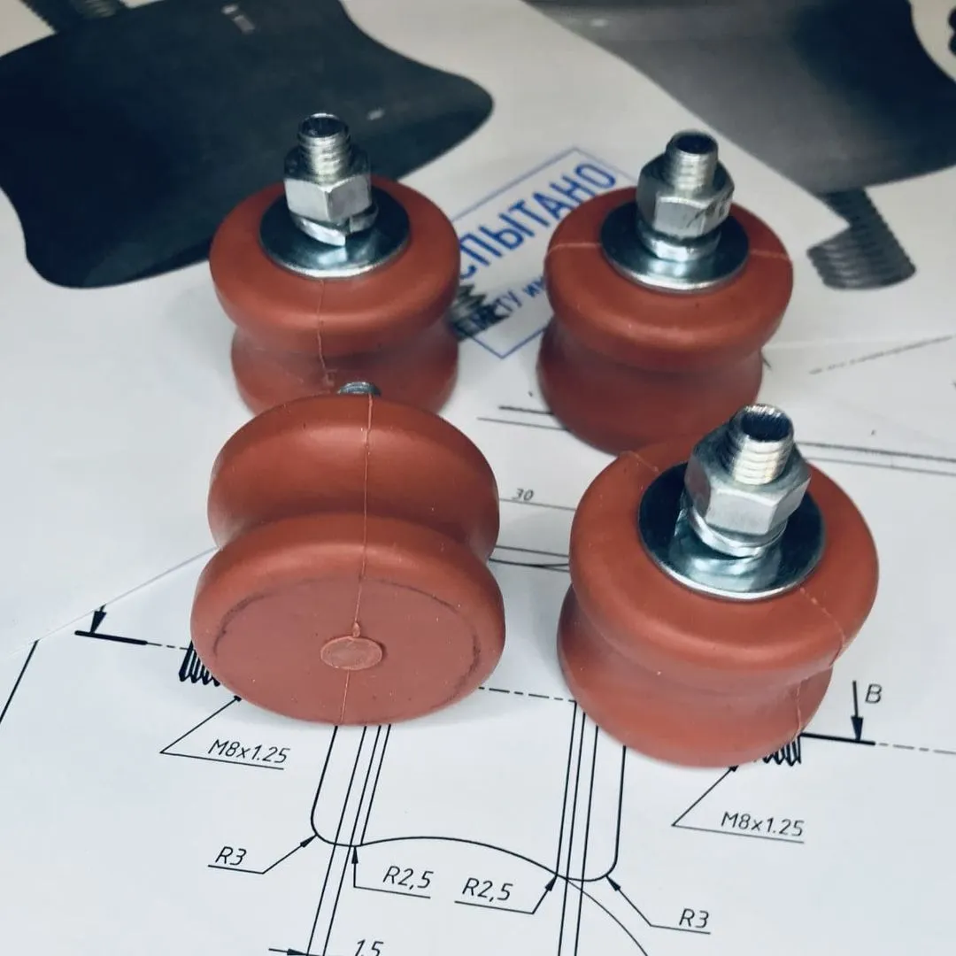 Виброгасители RF-V120K (4 шт, до 120кг, коричневые), RexFaber