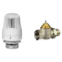 Клапан терморегулир. прямой Ридан TR-G + TR 84 элемент термостатич.