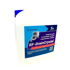 Концентрат для чистки засоров в дренажных трубах RF-DrainCrystal, 5 л., RexFaber