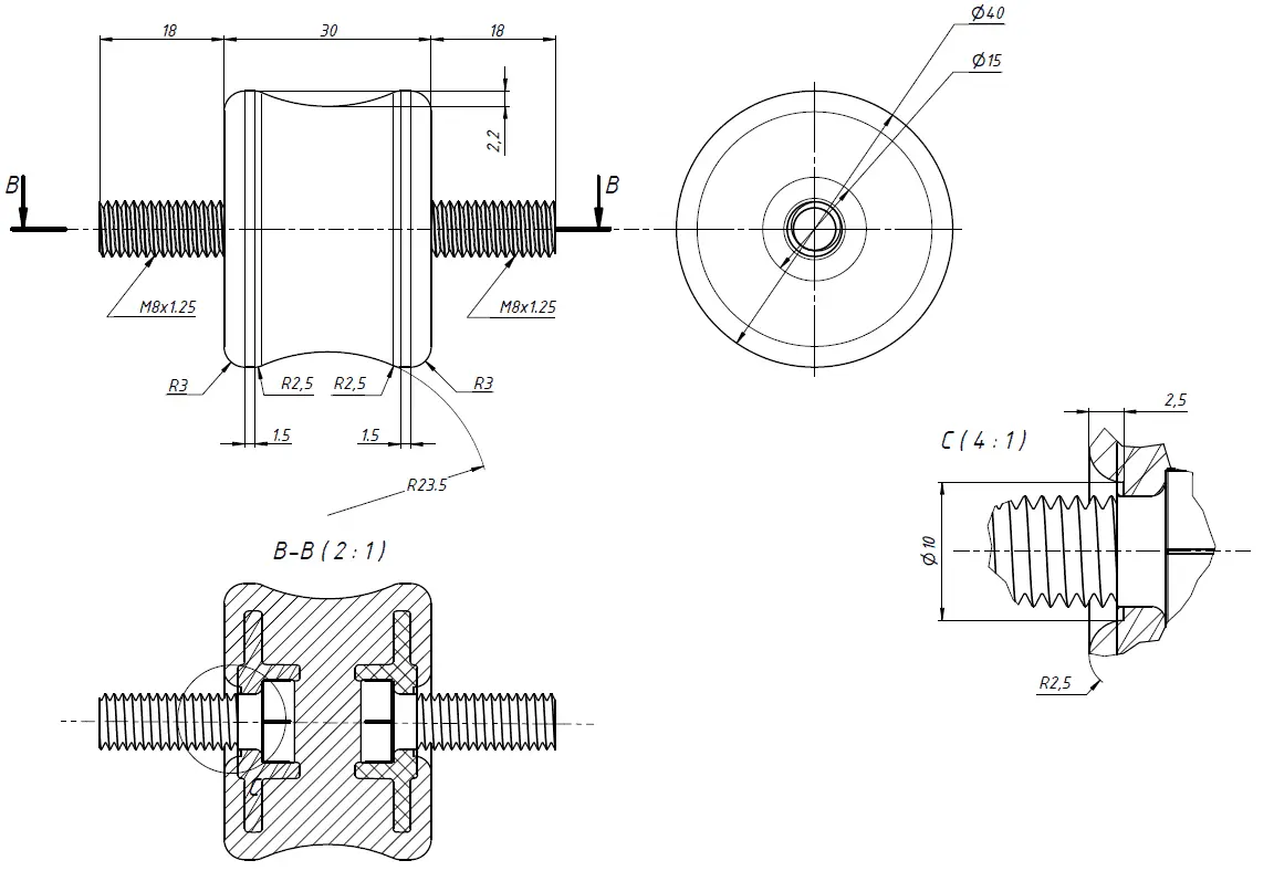 Виброгасители RF-V120P (4 шт, 60-120 кг), RexFaber