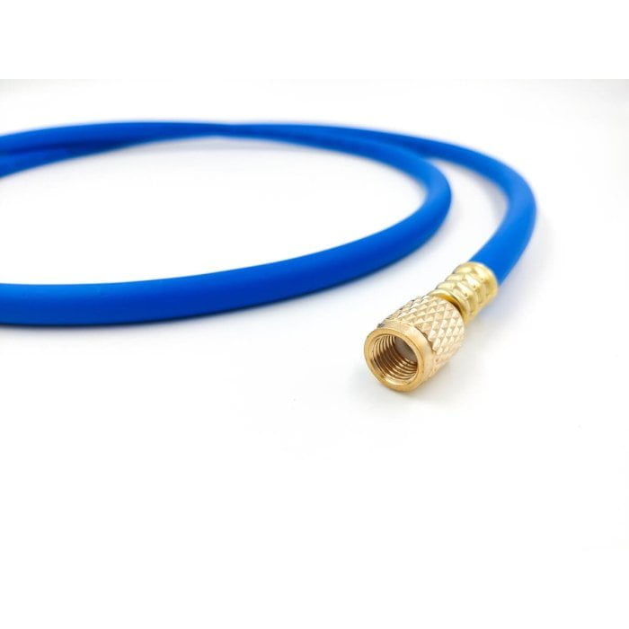 Шланг заправочный с вентилем DSZH CT-360-RYB-HV 1.5м, 1/4 SAE, до 55 Bar