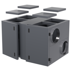 Приточно-вытяжная установка Zilon ZPVR-N 1200 UEL EC A компактная