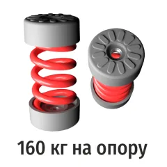 Виброгасители пружинные RF-MMH83-160, комплект из 2-х шт, RexFaber