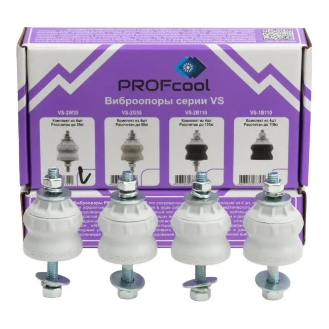 Виброгаситель VS-2W35, комплект из 4-х шт, PROFcool