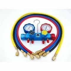 Манометрическая станция DSZH CT-836G-R410A (R22/134/404/410, 4-х вентильный, шланги 90см 4шт.)