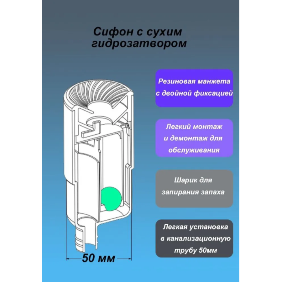 Сифон Kernick HS-50