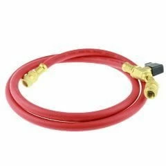 Шланг заправочный с вентилем DSZH - M-336 RYB-C (HV) 0.9м, 1/4 SAE, до 55 Bar