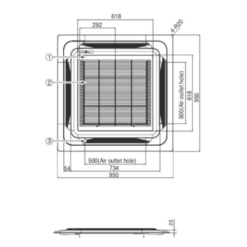Декоративная панель LG PT-UMC1.ENCXLEU