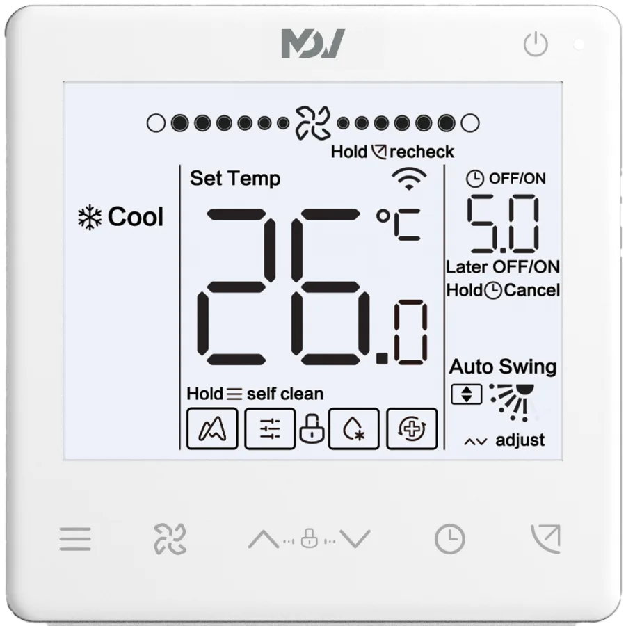 Кассетный фанкойл MDV MDVFN-600C4VFEA 4-трубный 4-поточный DC