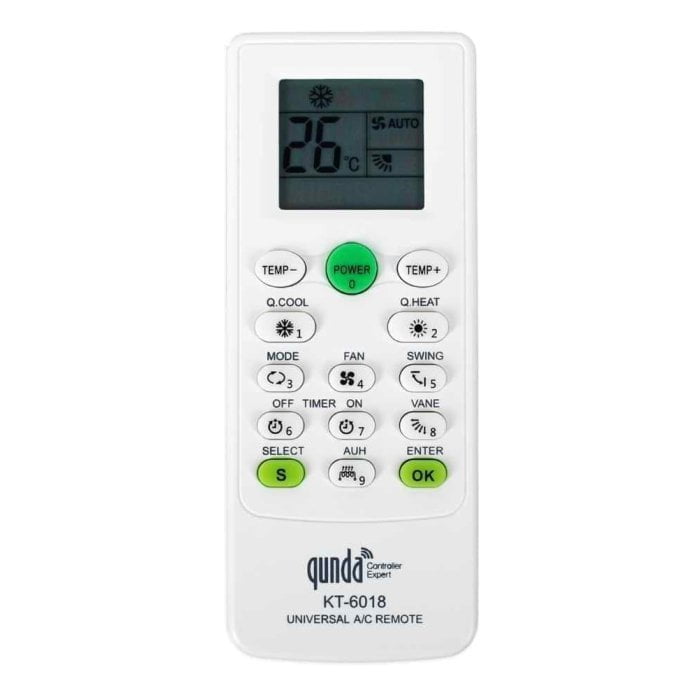 Qunda KT-6018 (universal 6000 in1) ПДУ для кондиционеров
