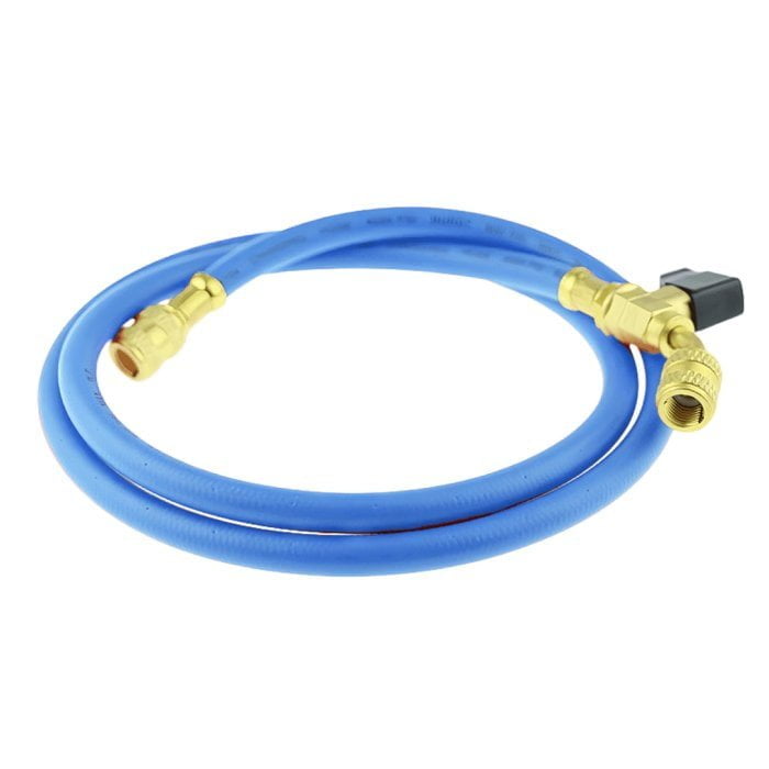 Шланг заправочный с вентилем DSZH - M-336 RYB-C (HV) 0.9м, 1/4 SAE, до 55 Bar