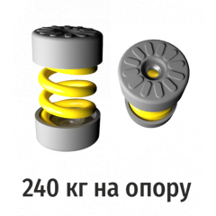 Виброгасители пружинные RF-MMH68-240, комплект из 2-х шт, RexFaber