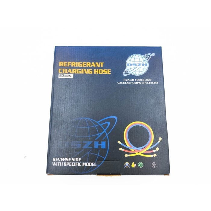 Заправочные шланги DSZH-360-RYB-P набор 3шт по 1.5м, 1/4 SAE, до 41 Bar