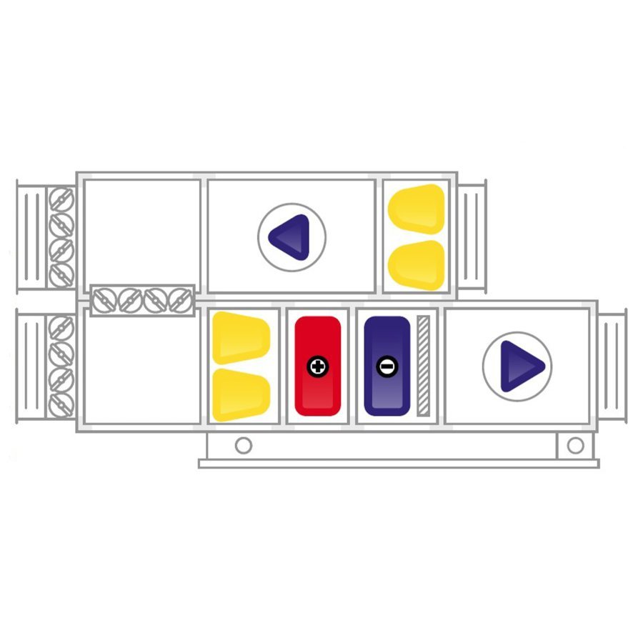 Шкаф управления Dantex APS-CHE(X)WOSF(X)O для приточной установки
