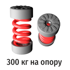 Виброгасители пружинные RF-MMH83-300, комплект из 2-х шт, RexFaber