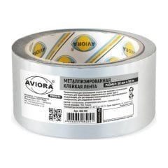 Лента клейкая металлизированная 50мм x50 м, AVIORA PROFFI