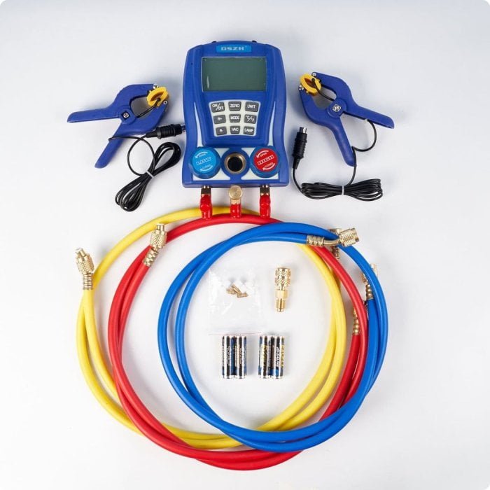 Электронная манометрическая станция DSZH WK-6889L 60(3 шланга 1.5 м, 2 адаптера, 2 температурных зонда)