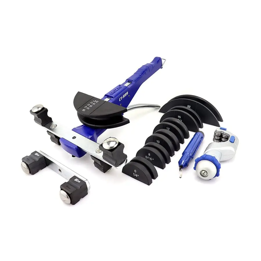 Трубогиб арбалетный DSZH CT-999 (1/4; 5/16; 3/8; 1/2; 5/8; 3/4; 7/8)(в кейсе с труборезом и риммером)