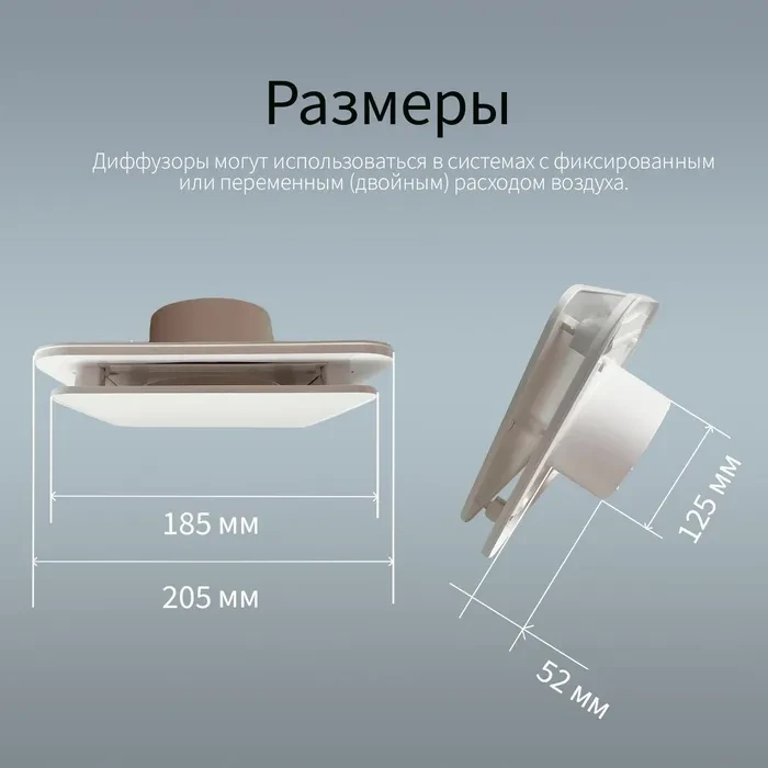 Диффузор Kernick ДПУ ф125 серии Design