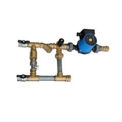 Смесительный узел Dantex с байпасом без гибких подводок д/вод. калориферов