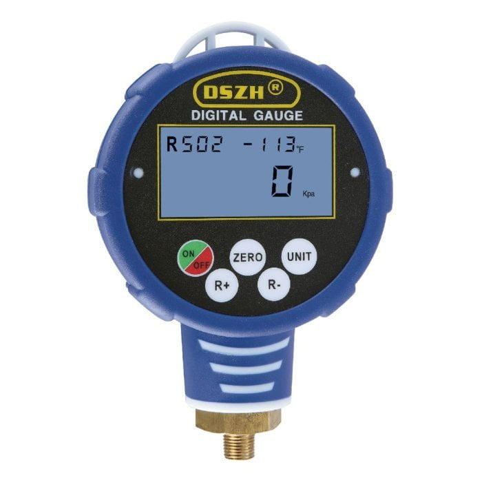 Электронный одновентильный коллектор DSZH WK-6881L низкого давления, с шлангами и адаптером AD-89, в кейсе