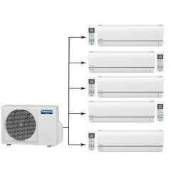Мульти сплит-система на Panasonic CU-5E34PBD/CS-E9RKDW*5шт