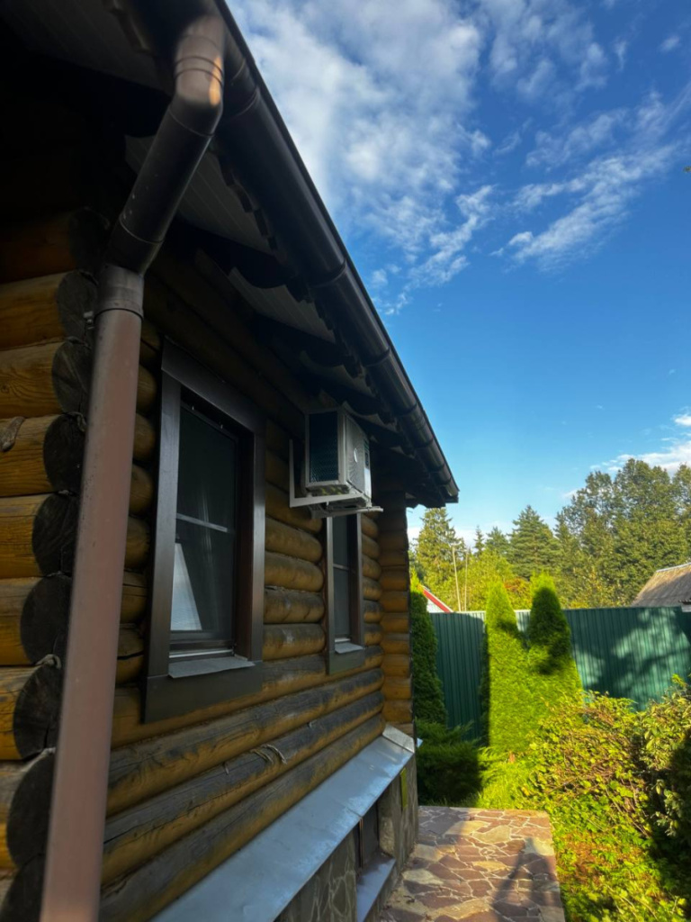 Установка внешнего блока кондиционера в частном доме