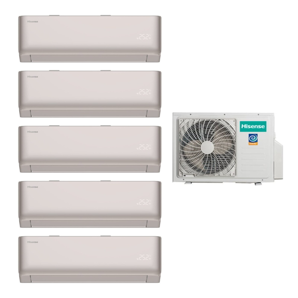 Мульти сплит-система Hisense AMW5-36U4RQC/AMS-09UW4RYCHD00(C)*5шт