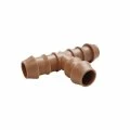 Тройник дренажный Ø16мм T образный (коричневый)