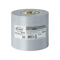 Лента 75мм х 50м, серая, AVIORA PROFFI для защиты термоизоляции