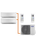 Мульти сплит система General Climate GU-M2E14H32/GC-ME07HR32*2 на 2 комнаты