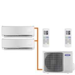 Мульти сплит система General Climate GU-M2E14H32/GC-ME07HR32*2 на 2 комнаты