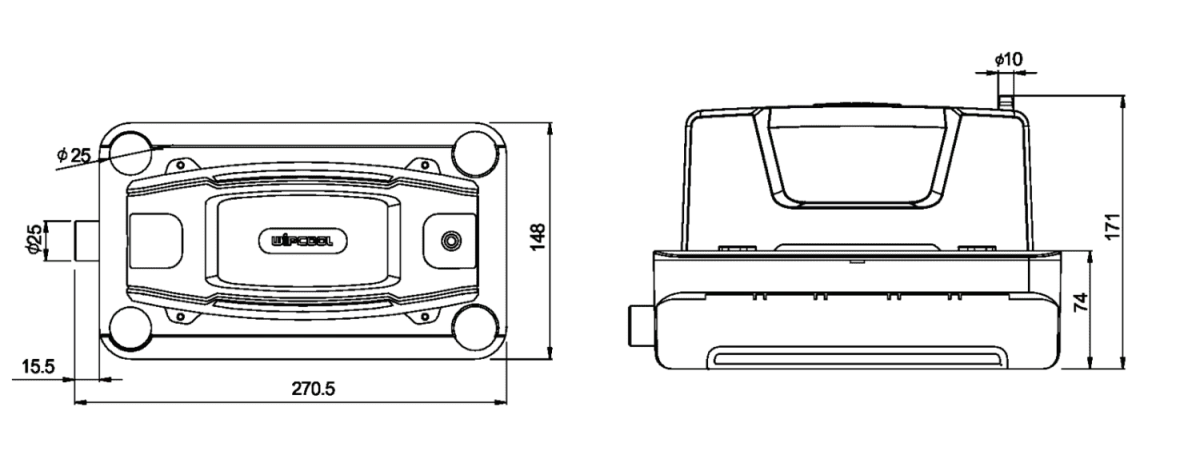 Помпа дренажная Wipcool P180 накопительная, 180 л/ч, 48 Дб, емкость 1.8л